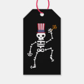 Sparkler Skeleton Geschenkanhänger (Vorderseite)
