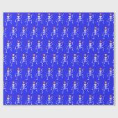 Sparkler Skeleton Geschenkpapier (Flach)