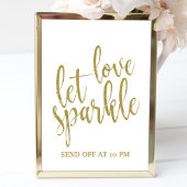 Sparkler versenden Gold-Boni-Hochzeitszeichen Einladung