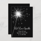Sparklerhalter (schwarz) begleitkarte (Vorne/Hinten)