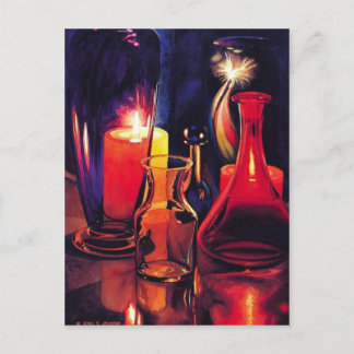 "Sparklers" Art Glass Postkarte