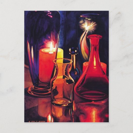 "Sparklers" Art Glass Postkarte (Vorderseite)