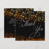 Sparkles and Stars colorful Dankeskarte (Vorne/Hinten)