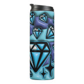 Sparkling 3D-Inflated Tumbler - Diamant Elegance Thermosbecher (Nach rechts gedreht)
