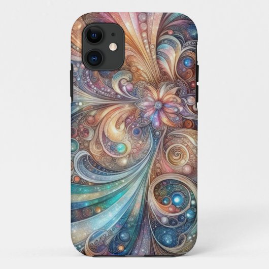 Sparkling Abstrakt Art Nouveau Case-Mate iPhone Hülle (Rückseite)