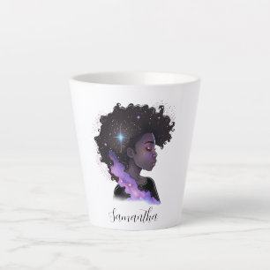 Sparkling Afro Woman Milchtasse