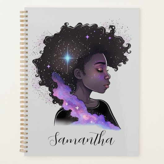Sparkling Afro Woman Planer (Vorderseite)