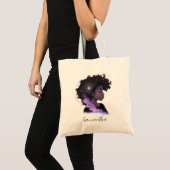 Sparkling Afro Woman Tragetasche (Vorderseite (Produkt))