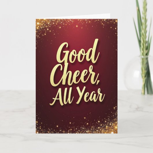 Sparkling All Year Cheer Karte (Vorderseite)