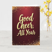 Sparkling All Year Cheer Karte (Gelbe Blume)