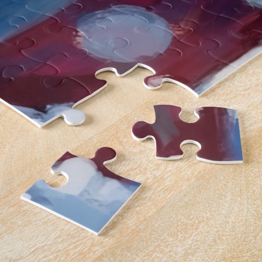 Sparkling American Eskimo Dog Festive Gift Cushion Puzzle (Seite)