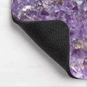 Sparkling Amethyst Crystal Gem - Lila Geode Mousepad (Ecke)