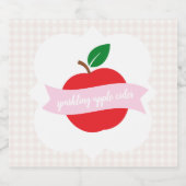 Sparkling Apple Cider Girls Birthday Schaumweinetikett (Einzelnes Label)