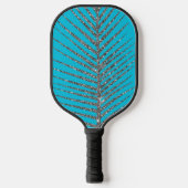 Sparkling Aqua Blue Glitzer Pickleball Schläger (Vorderseite)