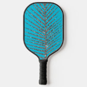 Sparkling Aqua Blue Glitzer Pickleball Schläger (Rückseite)