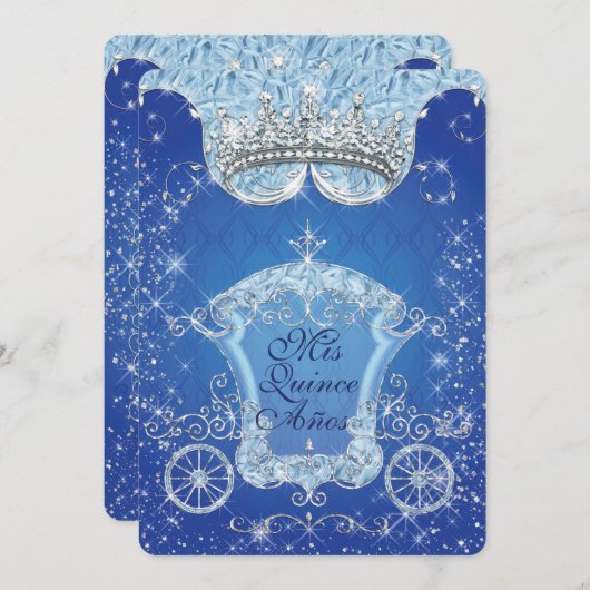 Sparkling Aschenputtel Style Party Einladungen (Vorne/Hinten)