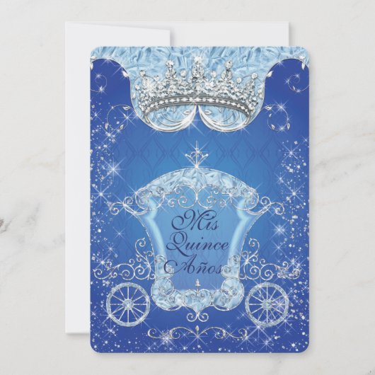 Sparkling Aschenputtel Style Party Einladungen (Vorderseite)