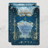 Sparkling Aschenputtel Style Party Einladungen (Vorne/Hinten)