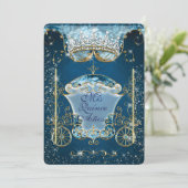 Sparkling Aschenputtel Style Party Einladungen (Stehend Vorderseite)