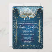 Sparkling Aschenputtel Style Party Einladungen (Rückseite)