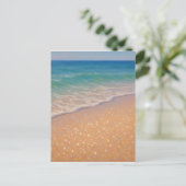 Sparkling Beach - Pastel Painting Seascape Postkarte (Stehend Vorderseite)