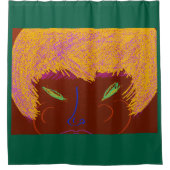 Sparkling Beauty Queen  Duschvorhang (Vorderseite)