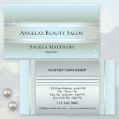 Sparkling Blue Beauty Termin Business Card
