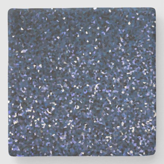 Sparkling Blue Glittery Ombre Aquamarines Geschenk Steinuntersetzer (Vorderseite)