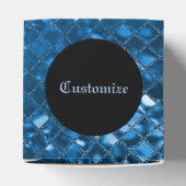 Sparkling Blue Mosaic Muster Herz Fevor Box Geschenkschachtel (Oben)
