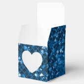 Sparkling Blue Mosaic Muster Herz Fevor Box Geschenkschachtel (Geöffnet)