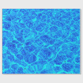Sparkling Blue Pool Water Geschenkpapier (Flach)