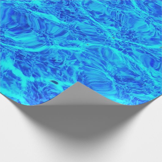 Sparkling Blue Pool Water Geschenkpapier (Ecke)