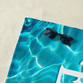Sparkling Blue Waters Personalisiert Strandtuch (Beispiel)