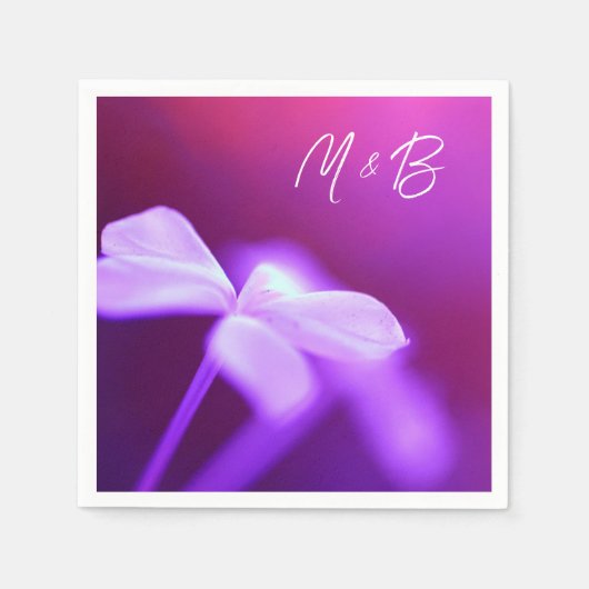 Sparkling Blume Paper Napkin Serviette (Vorderseite)