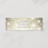 Sparkling Bokeh Personal Abschluss Name Card Telefonnummerkarte (Rückseite)