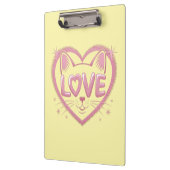 Sparkling Cat Love Klemmbrett (Links)