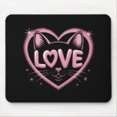 Sparkling Cat Love Mousepad (Vorne)