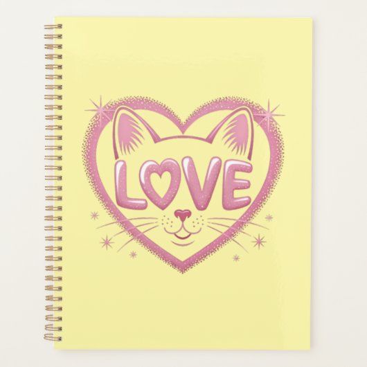Sparkling Cat Love Planer (Vorderseite)