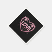 Sparkling Cat Love Serviette (Ecke)