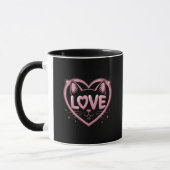 Sparkling Cat Love Tasse (Links)