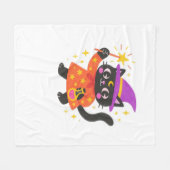 Sparkling Celestial Kitty Hexe Classic T - Shirt Fleecedecke (Vorderseite (Horizontal))