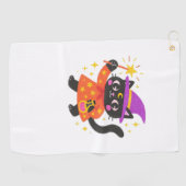 Sparkling Celestial Kitty Hexe Classic T - Shirt Golfhandtuch (Horizontal)