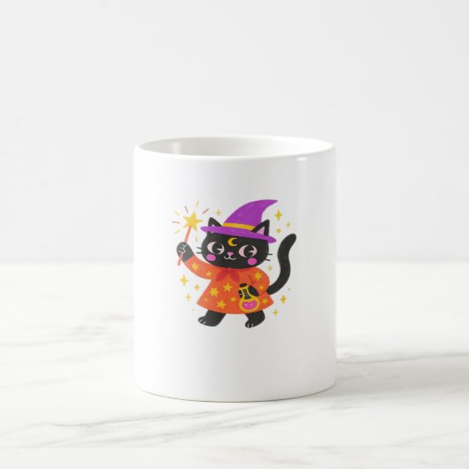 Sparkling Celestial Kitty Hexe Classic T - Shirt Kaffeetasse (Mittel)