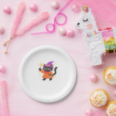 Sparkling Celestial Kitty Hexe Classic T - Shirt Pappteller (Party)