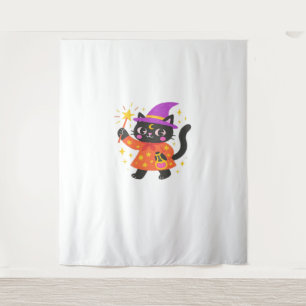 Sparkling Celestial Kitty Hexe Classic T - Shirt Wandteppich