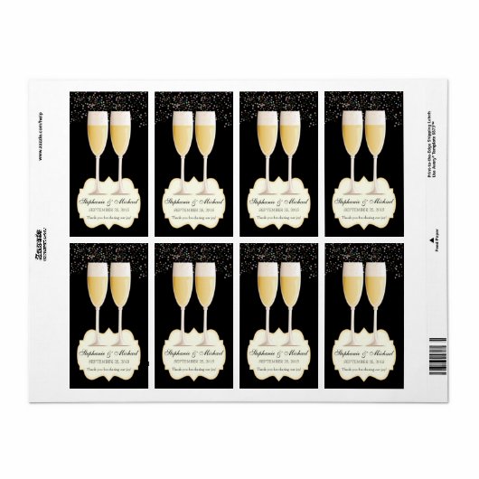Sparkling Champagner Gastgeschenk Hochzeit Weinmar (Vorne)