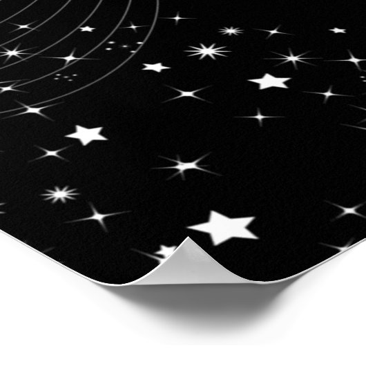 Sparkling Christmas Bauble Poster (Ecke)