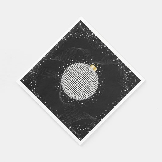 Sparkling Christmas Bauble Serviette (Ecke)