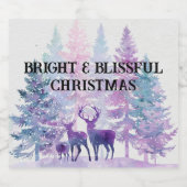 Sparkling Christmas Cheer Labels | Holiday Gift  Alkoholflaschenetikett (Einzelnes Label)