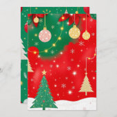 Sparkling Christmas Elegance v2 Feiertagskarte (Vorne/Hinten)